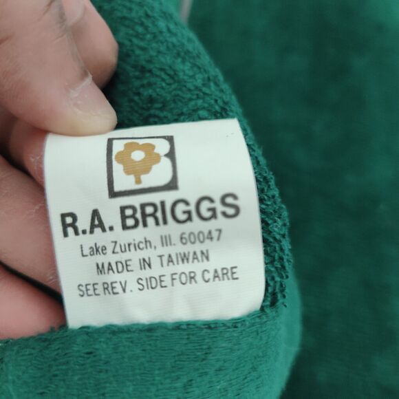 RA Briggs Green Christmas Tree Hand Towel Cat Santa Hat Embroidered Vintage Set3 - Picture 7 of 8